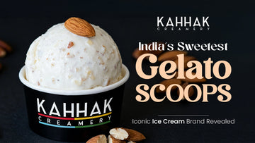 creamy gelato from Kahhak Creamery, one of the top ice cream brands in India.